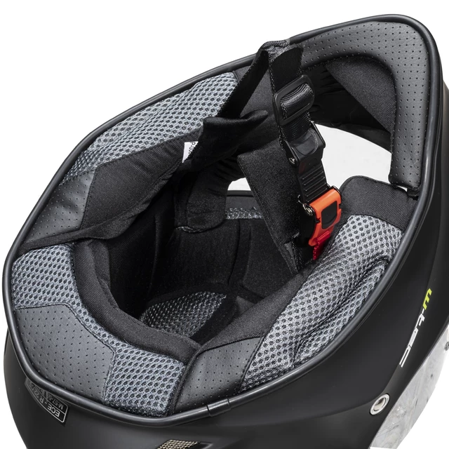 Moto čelada W-TEC Integra Solid - Matt Black