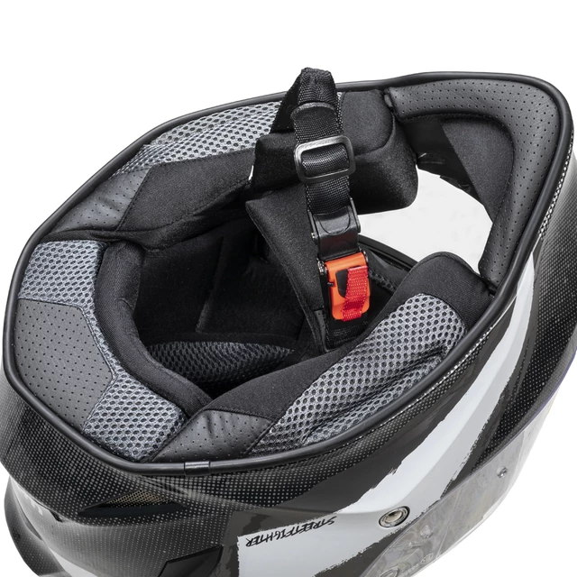 Moto čelada W-TEC Integra Graphic - Black-Green