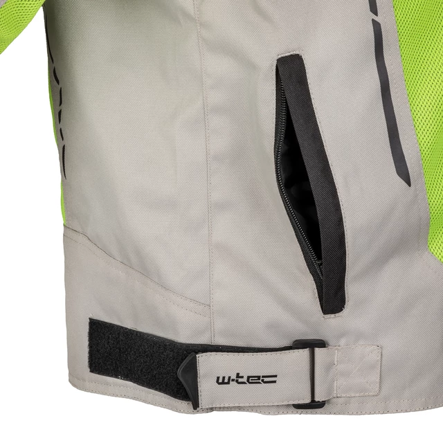 Moška poletna moto jakna W-TEC Saigair - Fluo Rumena-Siva