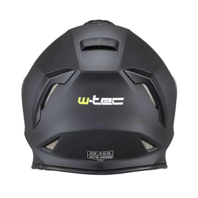 Moto čelada W-TEC Integra Solid - Matt Black