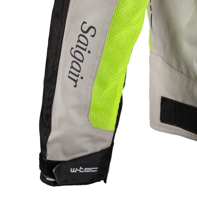 Moška poletna moto jakna W-TEC Saigair - Fluo Rumena-Siva