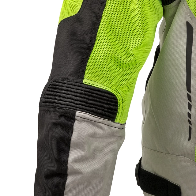 Moška poletna moto jakna W-TEC Saigair - Fluo Rumena-Siva