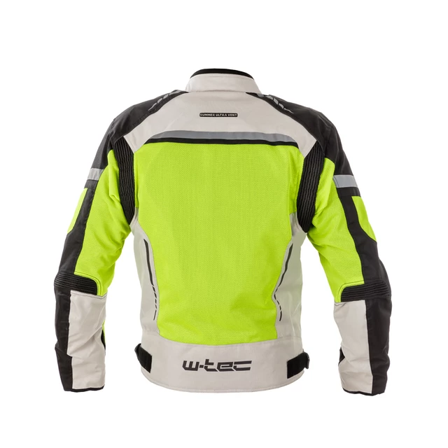 Moška poletna moto jakna W-TEC Saigair - Fluo Rumena-Siva