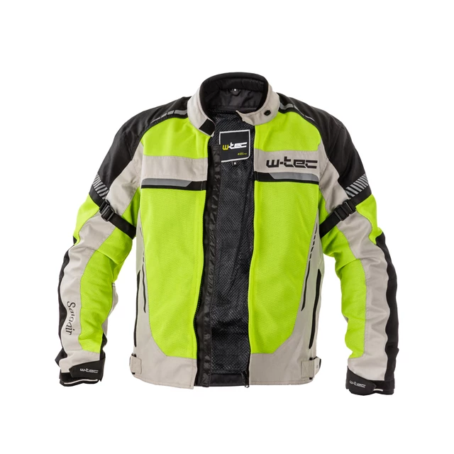 Moška poletna moto jakna W-TEC Saigair - Fluo Rumena-Siva