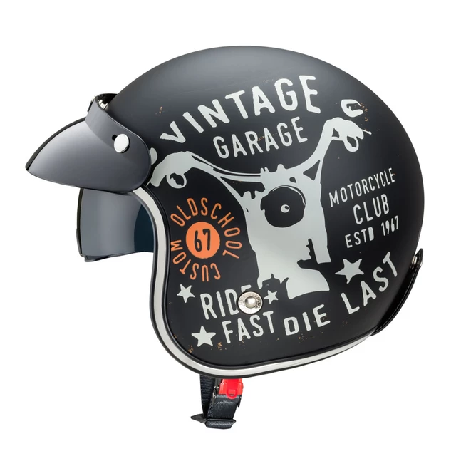 Moto čelada W-TEC Café Racer - Big Star