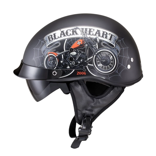 Moto čelada W-TEC Black Heart Rednut - Motorcycle/Matt Black - Motorcycle/Matt Black