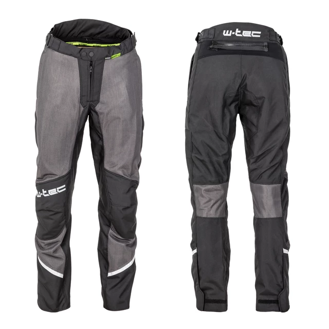 Moške poletne moto hlače W-TEC Alquizar - Black-Grey - Black-Grey