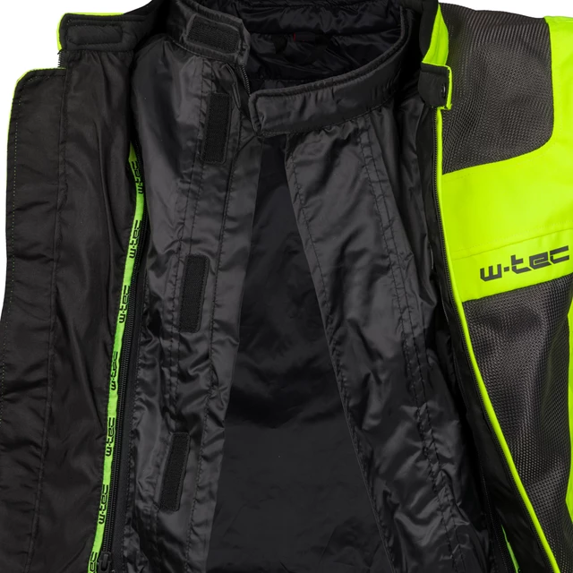Moška moto jakna W-TEC Fonteller - Rumena-Siva