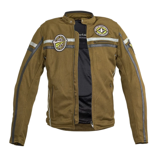 Moška moto jakna W-TEC Bellvitage Brown Chameleon