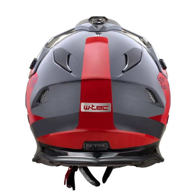 Moto čelada W-TEC V331 PR Graphic - Shady Grey