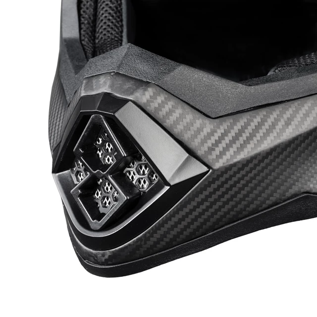Motokros čelada W-TEC Crosscomp - karbon mat