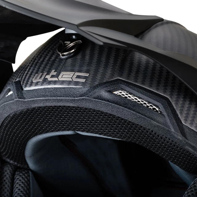 Motokros čelada W-TEC Crosscomp - karbon mat