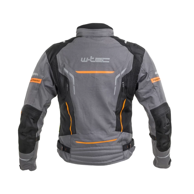 mOŠKA moto JAKNA W-TEC Brandon - černo-šedo-oranžová