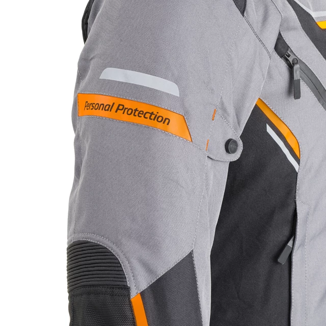 mOŠKA moto JAKNA W-TEC Brandon - černo-šedo-oranžová