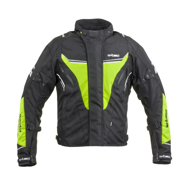 mOŠKA moto JAKNA W-TEC Brandon - černo-šedo-oranžová - črna-fluo rumena