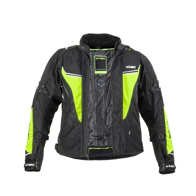 mOŠKA moto JAKNA W-TEC Brandon - černo-šedo-oranžová
