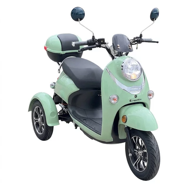Električni trikolesnik inSPORTline Tarra • 25km/h • doseg do 45km • brez vozniškega dovoljenja - Pastel Green