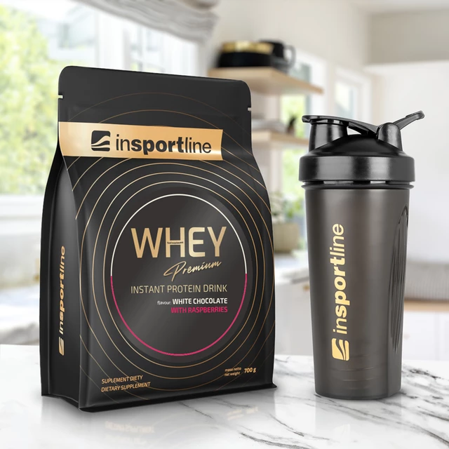 Shaker inSPORTline 600 ml - črna