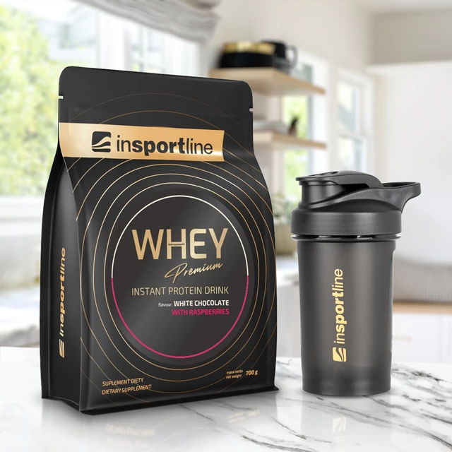 Shaker inSPORTline 300 ml - črna