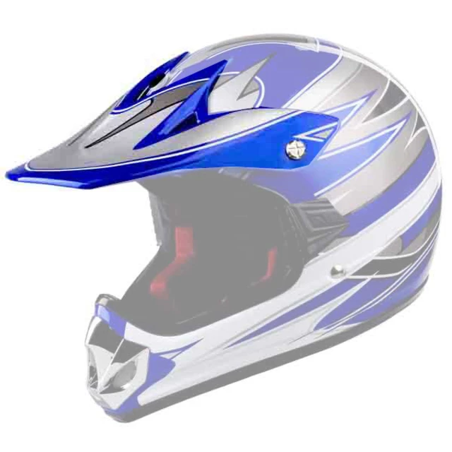 Replacement Visor for WORKER V310 Junior Helmet - bela-modra - modra