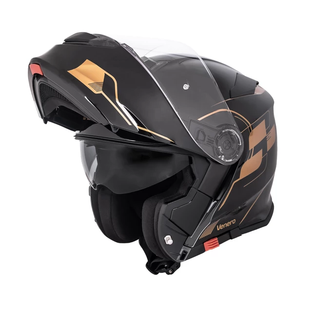 Preklopna čelada W-TEC Venero - Magic Matt Black