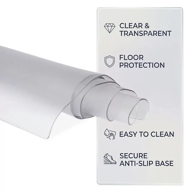 Prosojna podloga za uteži inSPORTline Proteko Clear 220x100x0,15 cm