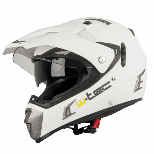 Motoristična čelada W-TEC NK-311 - Bela sijaj