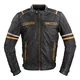 Moška usnjena moto jakna W-TEC Traction - črna - črna