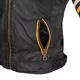 Ženska usnjena moto jakna W-TEC Traction Lady - črna