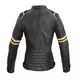 Ženska usnjena moto jakna W-TEC Traction Lady - črna