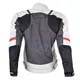 Ženska moto jakna W-TEC Lucina - šedá-krémově bílá