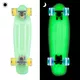 Svetleči pennyboard WORKER Lumy 22" - roza - zelena