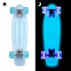Svetleči pennyboard WORKER Lumy 22" - roza - modra