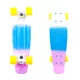 Pennyboard WORKER Sunbow 22" - zeleno-modro-vijoličasta - vijoličasto-modro-bela