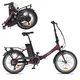 Zložljivo električno kolo inSPORTline ISL Felior 468 Wh 20" - model 2026 - Titanium Grey - Velour Red