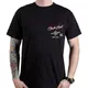T-shirt BLACK HEART Red Chopper - črna