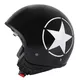Moto čelada za skuter W-TEC FS-710S Revolt Black - Črna z zvezdo
