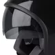 Moto čelada za skuter W-TEC FS-710S Revolt Black - Črna z zvezdo