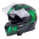 Moto čelada W-TEC V126 - zelena - zelena