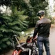 Moška moto jakna W-TEC Taggy - črna-mat