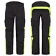 Otroške moto hlače W-TEC Pinapoco - črna-fluo - črna-fluo