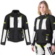Ženska moto jakna W-TEC Warao Lady - črna-fluo - črna-fluo