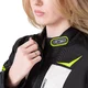 Ženska moto jakna W-TEC Warao Lady - črna-fluo