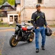 Moške motoristične kavbojke W-TEC Arikaro - črna