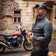 Usnjena moto jakna W-TEC Mungelli EVO - vintage černo-hnědá