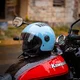 Odprta čelada W-TEC Baraldo Celeste