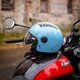 Odprta čelada W-TEC Baraldo Celeste