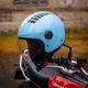 Odprta čelada W-TEC Baraldo Celeste