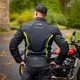 Poletna moška moto jakna W-TEC Mirelio - črna-fluo