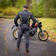 Poletna moška moto jakna W-TEC Mirelio - črna-fluo